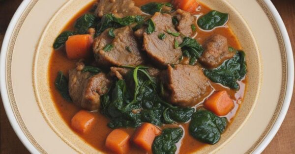 Lamb and Spinach Stew