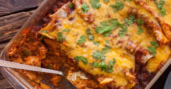 Leftover roasted chicken enchiladas recipe